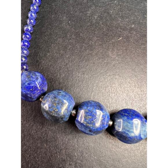 NEW lapis and sterling silver 18 inch necklace - Picture 7 of 15